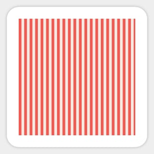 Red and Pink Stripes Vertical Sticker